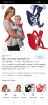 Baby carrier bag