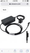 (Microsoft) Tablet Ac Power Adapter Charger Model 1625