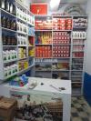 Bike repairing shop with spaire parts for sale