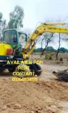 Excavator machine available for rent
