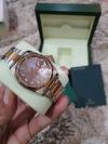 Like Brand New Rolex Watch Rose Steel And Gold Mop diamonds Dial