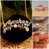 Customized 24K Gold Plated Name Necklace, Ring, Bracelet, Cufflinks