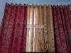 3 piece Golden and Maroon curtains