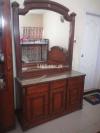Urgent Wood King Size Bed and Dressing Table