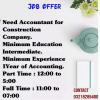 Accountant for construction company