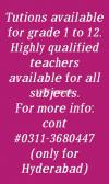 Tutions available for Class 1 to 12.