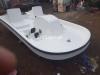 Fiberglass paddle Boat White