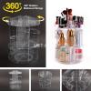 Cosmetics Makeup Organizer Acrylic 3D 360 Degree Rotating Cosmetic