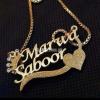 We make Every Design Gold & Silver Plated Customized Name Jewellry