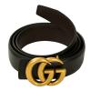 Ladies Gucci Belt (Leather) Double Sided (Black & Brown)Brow