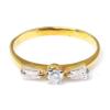 White Gold Ring for Girls D-3559