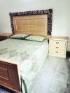 Sheesham bed dresser side tables