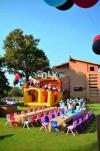 Inflatable castle slide trampoline available for hire