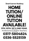 Home/Online tuition Available.