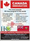 Canada PNP Immigration for Manitoba with Connection