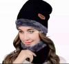 SongTing 2pcs Men Women Winter Warm Knitted Hat Beanie Set