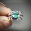 Unique Rare Sawat Emerald Ring Natural Zamurd Ring Elegant Design Ring