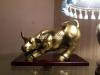 Imported 1 feet bull sculpture with solid wood base.BOX PACK