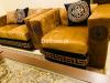 Brown & black 6 Seater Vetvet sofa selling All Home Furniture bed tabl