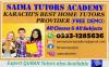 Tuition/TUTOR Home & Online BEST in Karachi Lahore Peshawar islamabad