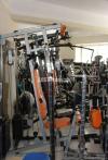 Homegym and weight plates rod