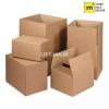 Corrugated box sheet and roll for packing goods