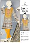 Lawn Suit with Chiffon Dupatta and Plain dyed trouser