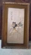 Vintages 1930s Chines 2 Painting frame 4 x 4 ft
