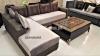 L shape corner sofa set Made in solid wood & Master Molty Foam