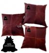 100%  pure leather cushion cover