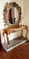 Antique Console MirrorDesigner's Bed set All home Furniture sofa table