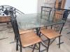 Iron rood Dawing table with chairs.. Fixed price 8000