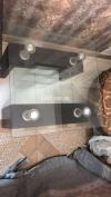 2 side glass tables good condition