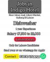 Indigo hotels jobs in Lahore