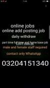 Online job home based part time full time job for male and female