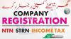 Company Registration NTN STRN SECP ETC