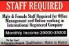 Jobs available for students, male and female