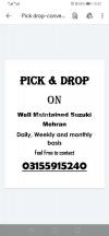 Pick and Drop on daily weekly and monthly basis