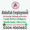 We Provide "Cook" Driver "Maids "baby sitter "Nanny "Patient Care Etc