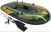 Intex Seahawk 3 Inflatable Boat Set Plus Oars Pump