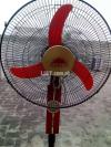 Solar padistal fan with led lite