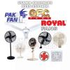 Pak Fan / Royal Fan / GFC Fan / Ceiling / Padestal / Exhaust / Bracket