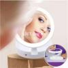 Fold Away Led Makeup Mirror Double-Sided Rotation Touch Screen Portabl