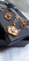 locket set gold plated high quality