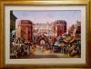 Monuments of Lahore Pakistan, thick oil on canvas