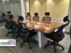 wooden high gloss lamination conference table for office furniture