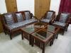 5 Seater Wooden Sofa Set with 3 Tables Set