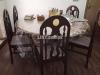 Six chairs round dining table