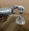 2 Pieces Chrome Curtain Fittings Stopper