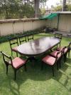 8 Persons Dining Set with 8 Chairs made of Solid Sheesham Wood